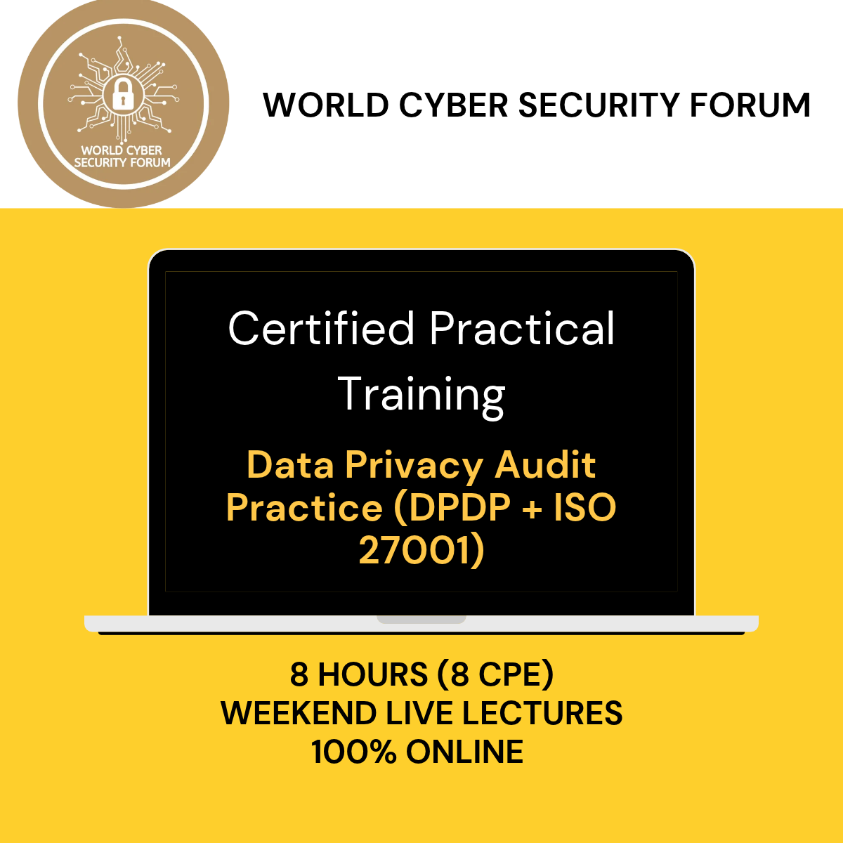 DPDP Data Auditor (with ISO 27001 & ISO 27701 Implementation) (1) Call for Papers for “International E-Conference on AI and Robotics: Navigating Legal Frontiers” by World Cyber Security Forum | Online Mode<br />